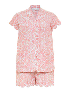 Coral Filigree PJ with Shorts