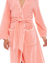 Load image into Gallery viewer, Coral French Terry Classic Robe