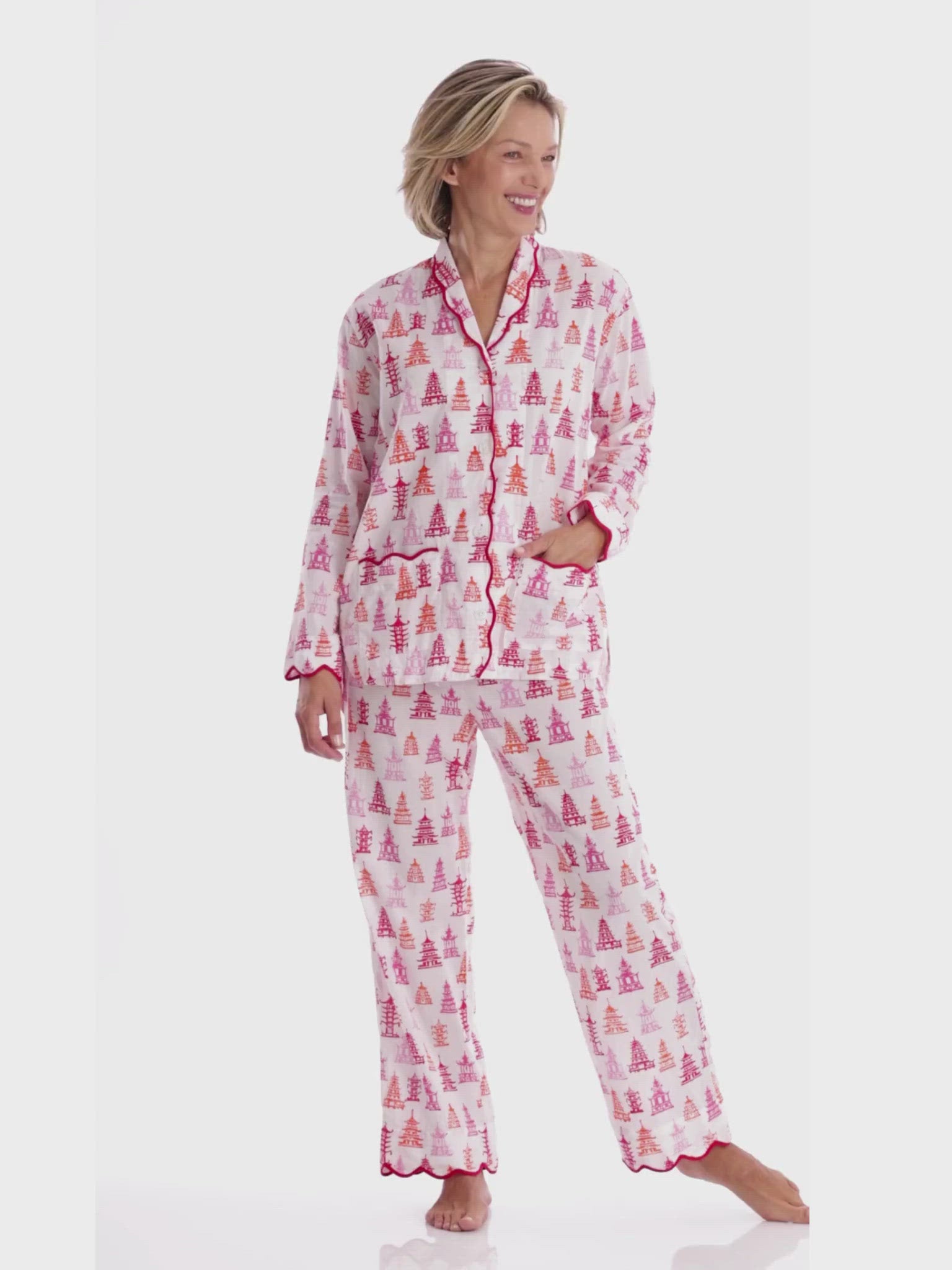 Pink christmas jammies clearance