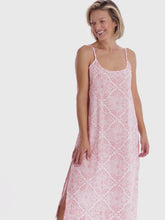 Load and play video in Gallery viewer, Coral Filigree Slip Nightgown
