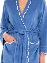 Load image into Gallery viewer, Blue French Terry Robe