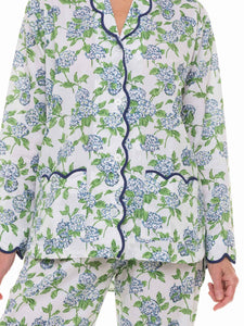 Hydrangea Pajamas with Scalloping