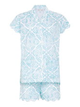 Load image into Gallery viewer, Ice Blue Filigree PJ with Shorts
