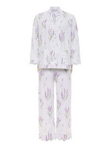 Lavender Print Pajamas