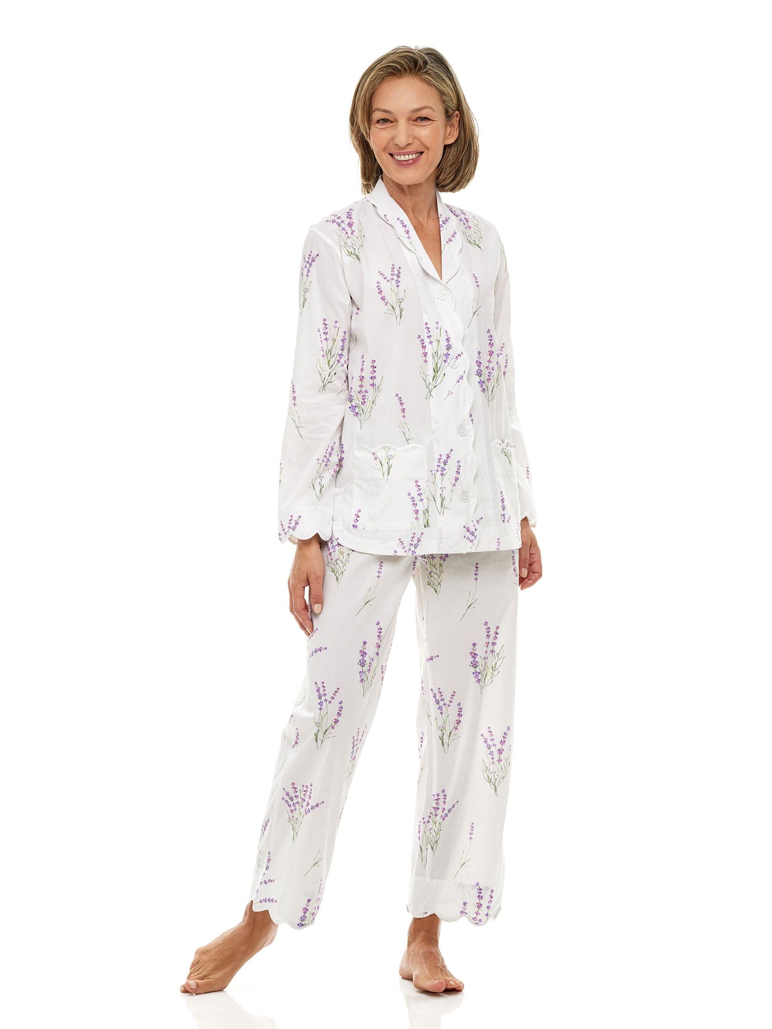 Lavender Print Pajamas – Heidi Carey