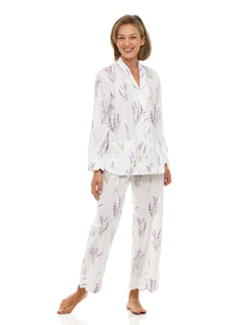 Lavender Print Pajamas