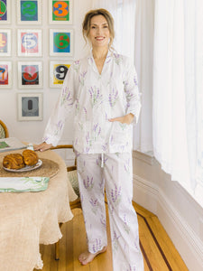 Lavender Print Pajamas