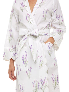 Lavender Print Classic Robe