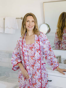 Pink Floral Slip Nightgown