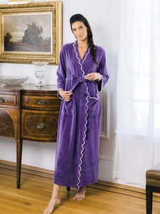 Purple French Terry Robe