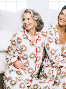 Holiday Wreath Print Pajamas
