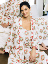 Load image into Gallery viewer, Holiday Wreath Print Slip Nightgown
