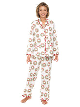 Load image into Gallery viewer, Holiday Wreath Print Pajamas
